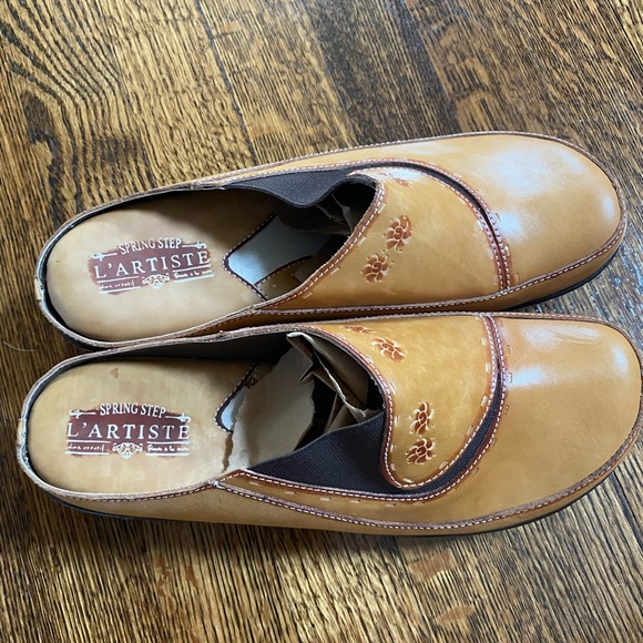 Spring step L’Artiste size 42 caramel clog - Picture 3 of 5
